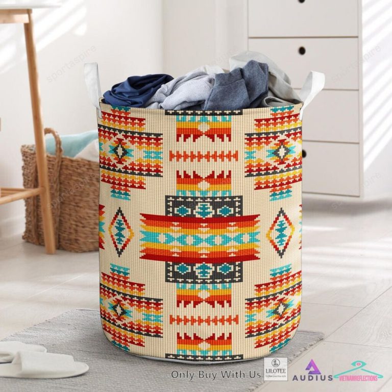 Cream Pattern Native Laundry Basket - Wow! What a picture you click
