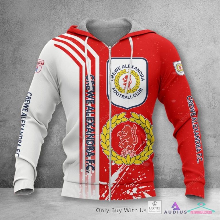 Crewe Alexandra Polo Shirt, hoodie - Your face is glowing like a red rose