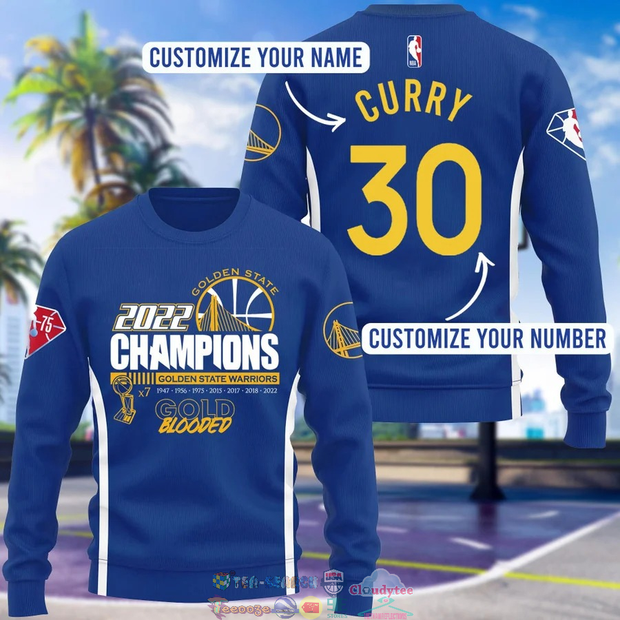 Personalized Golden State Warriors 7 Times Champions 3D Shirt 3