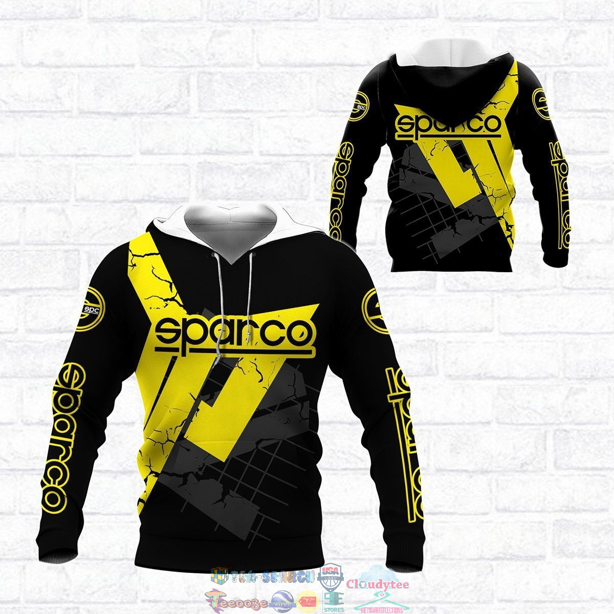 Sparco ver 7 3D hoodie and t-shirt