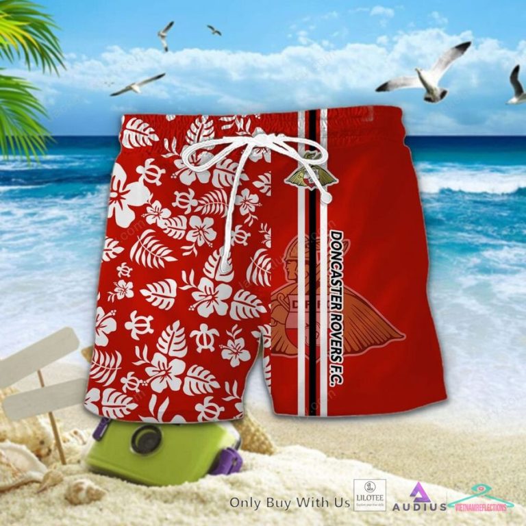 Doncaster Rovers Hibicus Hawaiian Shirt - I am in love with your dress
