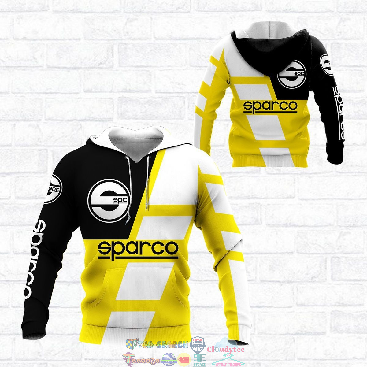Sparco ver 12 3D hoodie and t-shirt