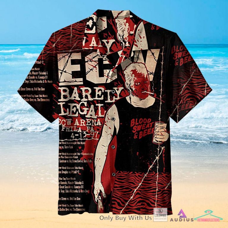 ECW Barely Legat Casual Hawaiian Shirt - Oh my God you have put on so much!