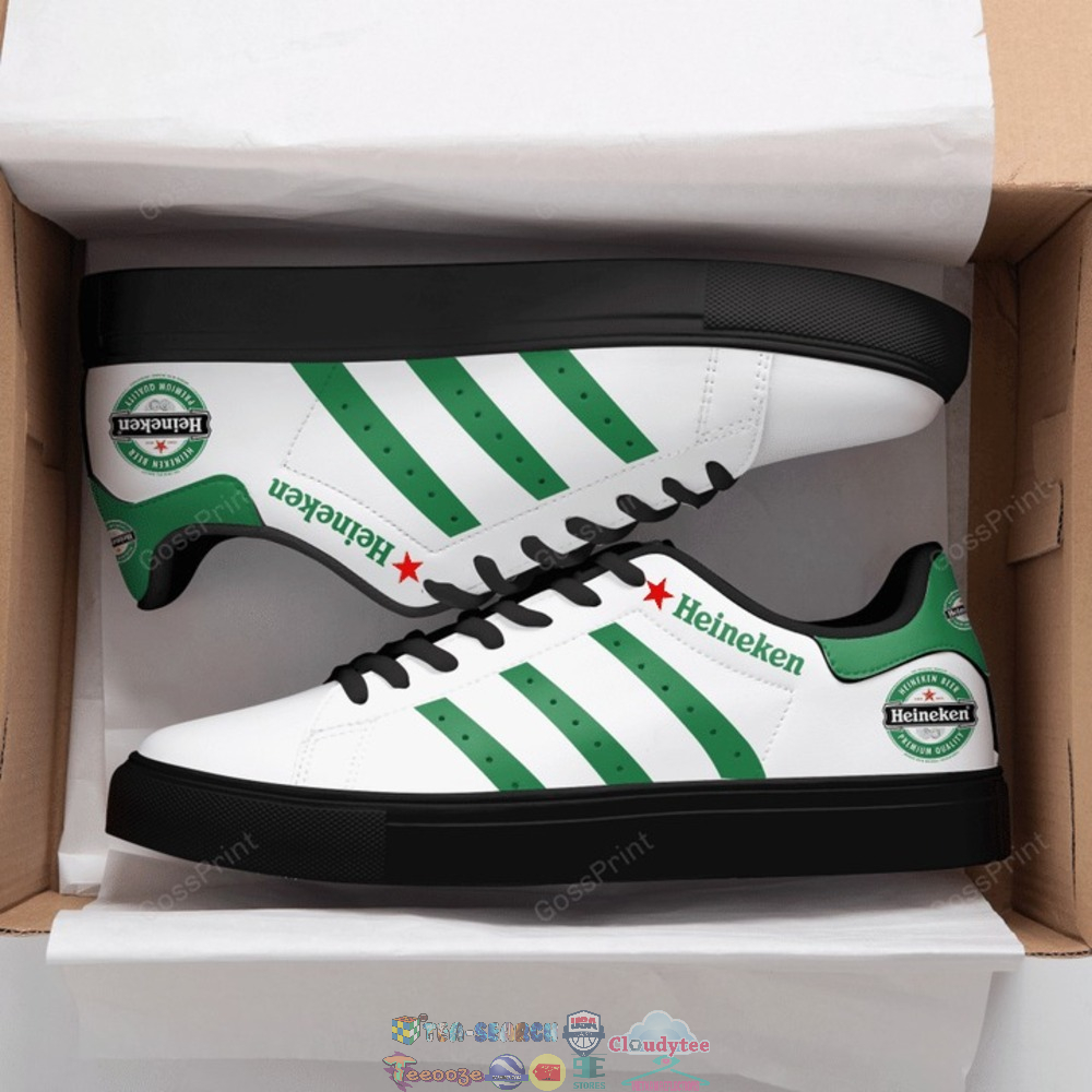Heineken Green Stripes Style 1 Stan Smith Low Top Shoes