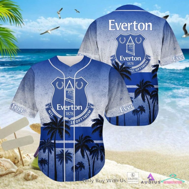 NEW Everton F.C Coconut Hawaiian Shirt, Short 15