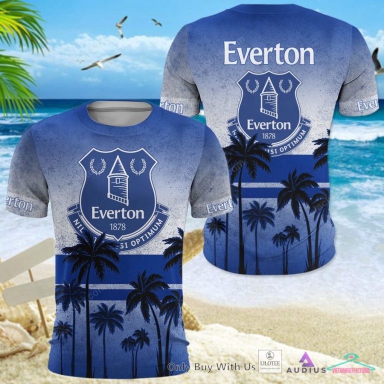 NEW Everton F.C Coconut Hawaiian Shirt, Short 18