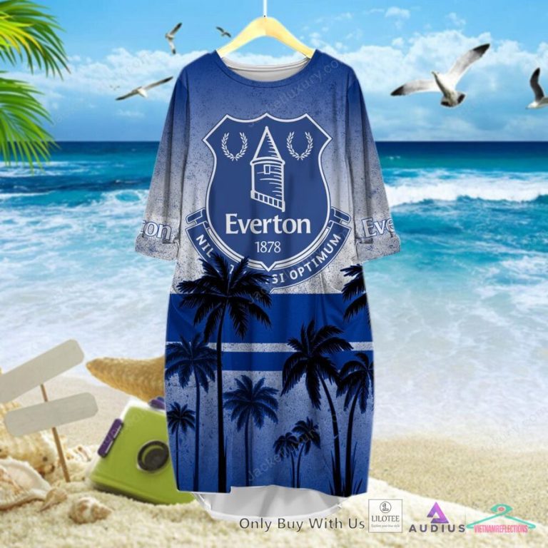 NEW Everton F.C Coconut Hawaiian Shirt, Short 19