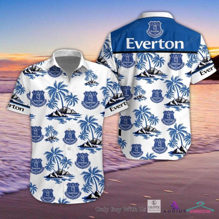 NEW Everton F.C Hawaiian Shirt, Short 3