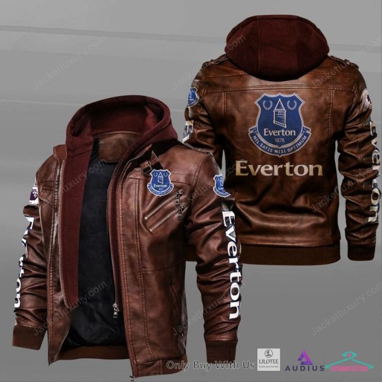 NEW Everton F.C Leather Jacket 4
