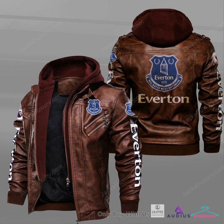NEW Everton F.C Leather Jacket 2