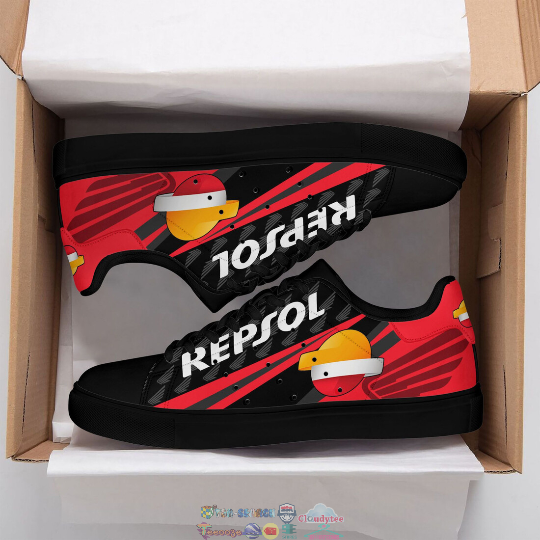 Repsol Honda Red Stan Smith Low Top Shoes