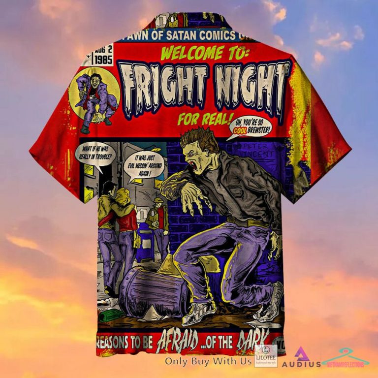 Fright Night Casual Hawaiian Shirt - Damn good