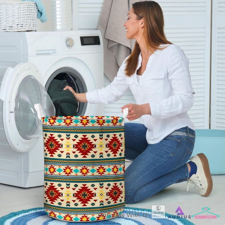 Full Color Southwest Pattern Laundry Basket - I am in love with your dress