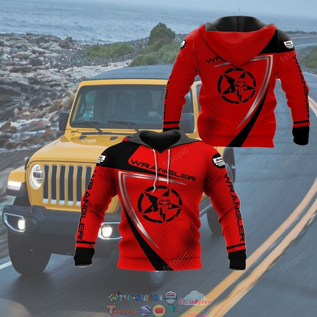 Jeep Wrangler ver 1 3D hoodie and t-shirt