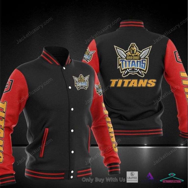 Gold Coast Titans Baseball Jacket - Which place is this bro?