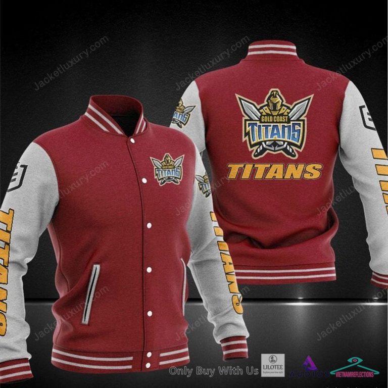 Gold Coast Titans Baseball Jacket - You look so healthy and fit