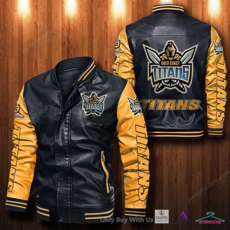 Gold Coast Titans Bomber Leather Jacket - It is more than cute