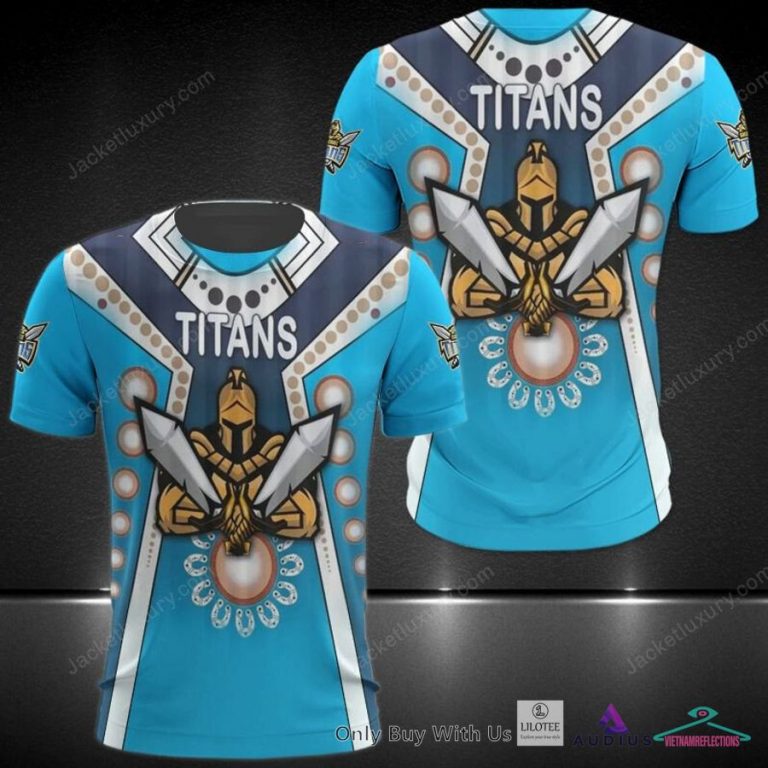NEW Gold Coast Titans Native American Pattern Hoodie, Shirt