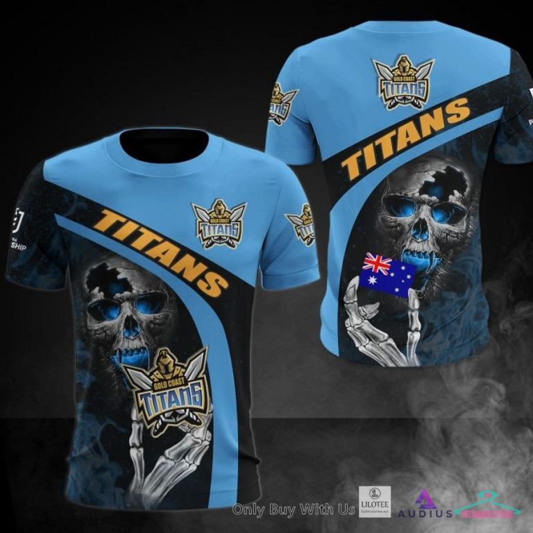 NEW Gold Coast Titans Skull Hoodie, Shirt