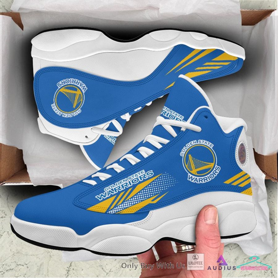 Golden State Warriors Air Jordan 13 Sneaker - Royal Pic of yours