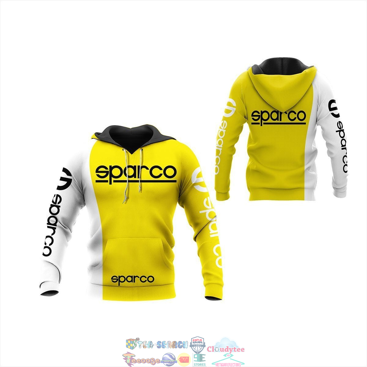 Sparco ver 13 3D hoodie and t-shirt