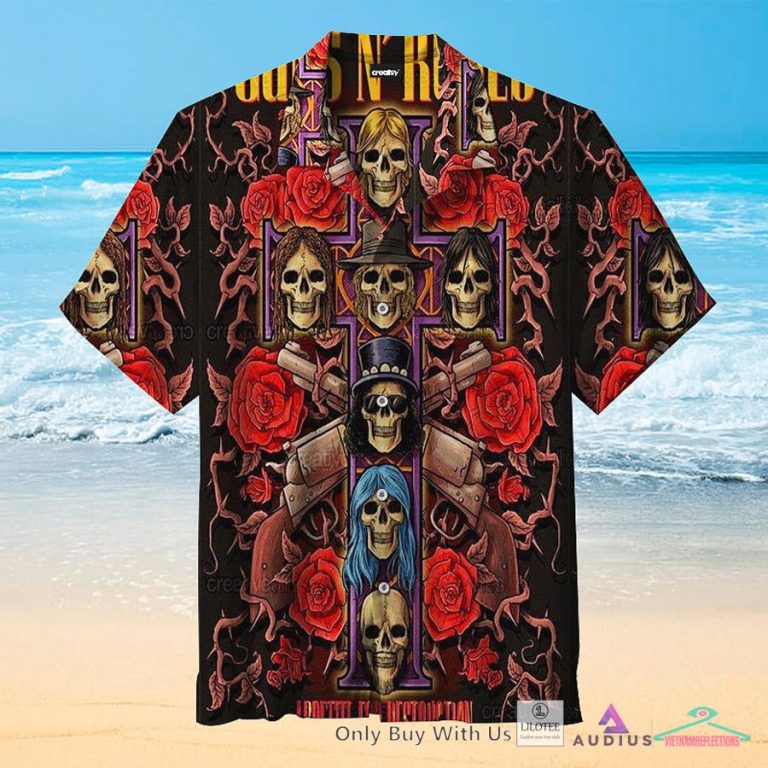 Guns N' Roses Casual Hawaiian Shirt - Damn good