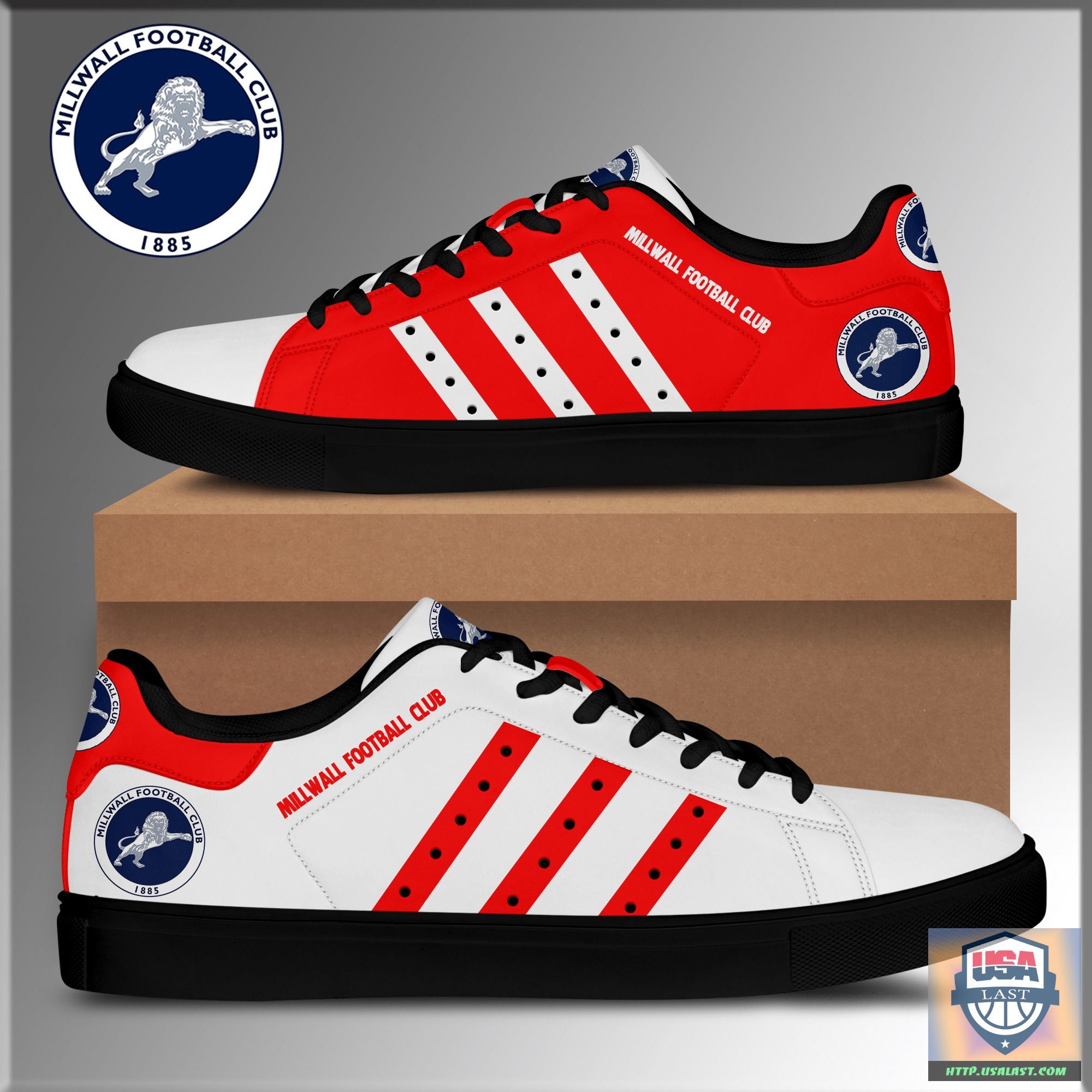 Millwall F.C Red White Stan Smith Shoes