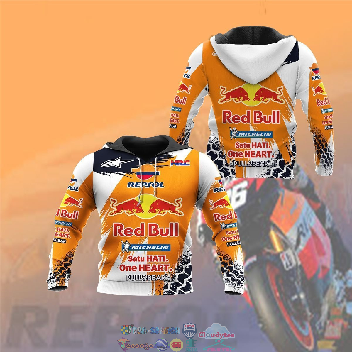 Repsol Honda ver 1 3D hoodie and t-shirt