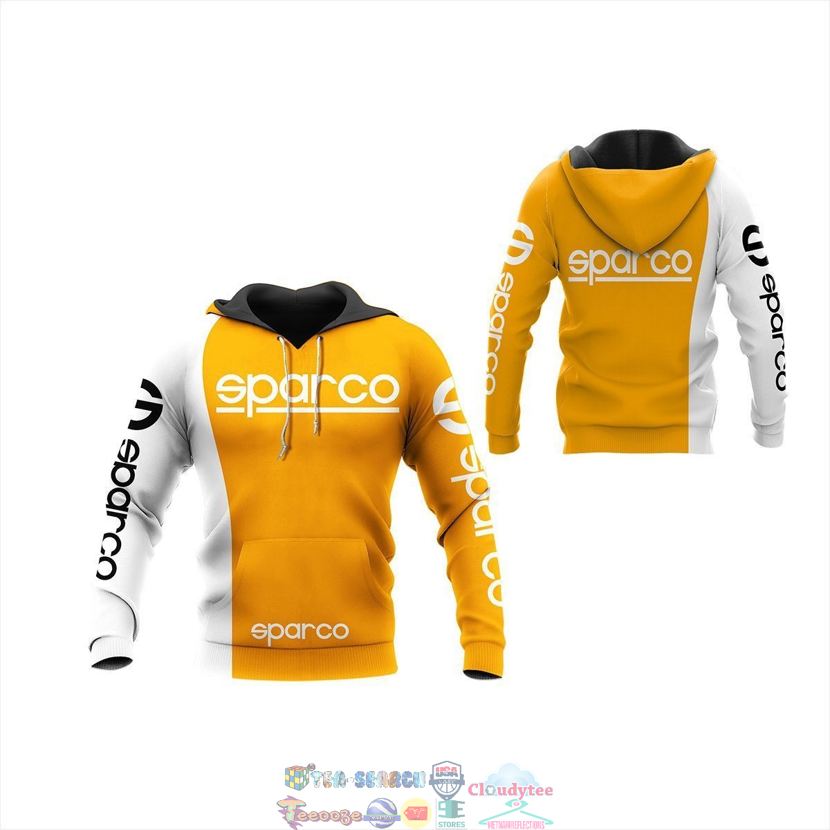 Sparco ver 38 3D hoodie and t-shirt