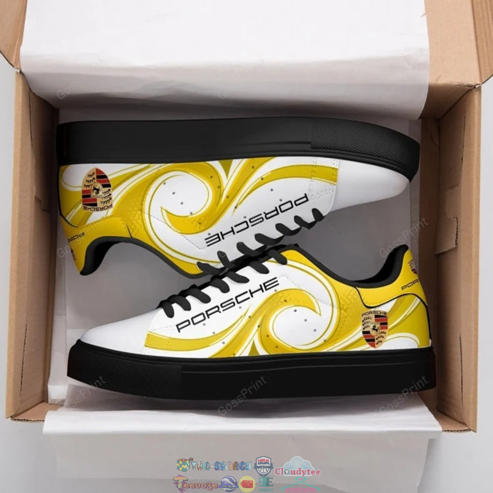 Porsche Yellow Wave Stan Smith Low Top Shoes