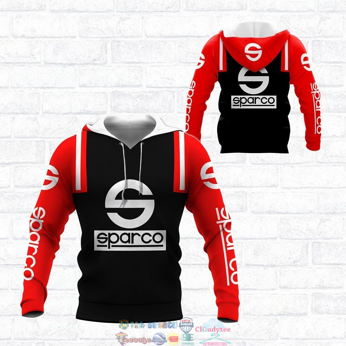Sparco ver 20 3D hoodie and t-shirt