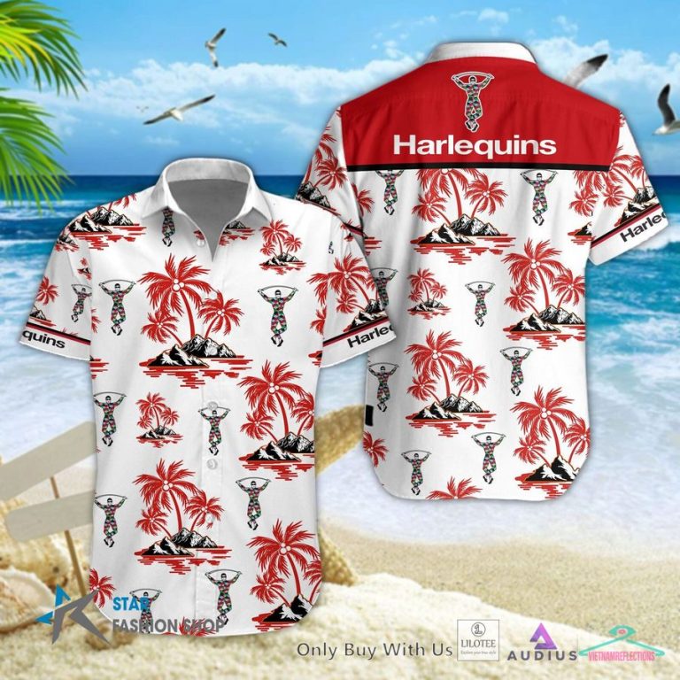 Harlequins Hawaiian Shirt, Short - Oh my God you have put on so much!