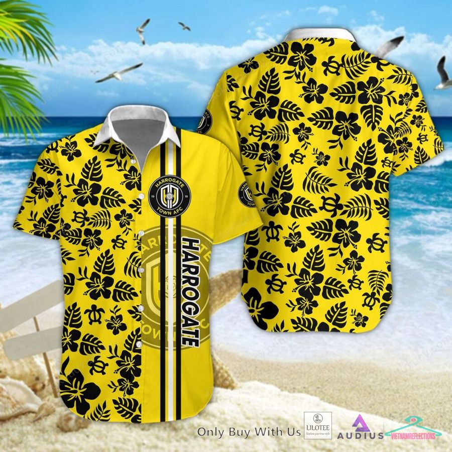 Harrogate Town AFC Hibicus Hawaiian Shirt - I like your dress, it is amazing