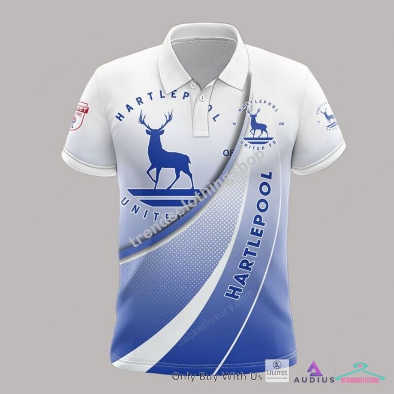Hartlepool United Blue Polo Shirt, Hoodie - You look elegant man