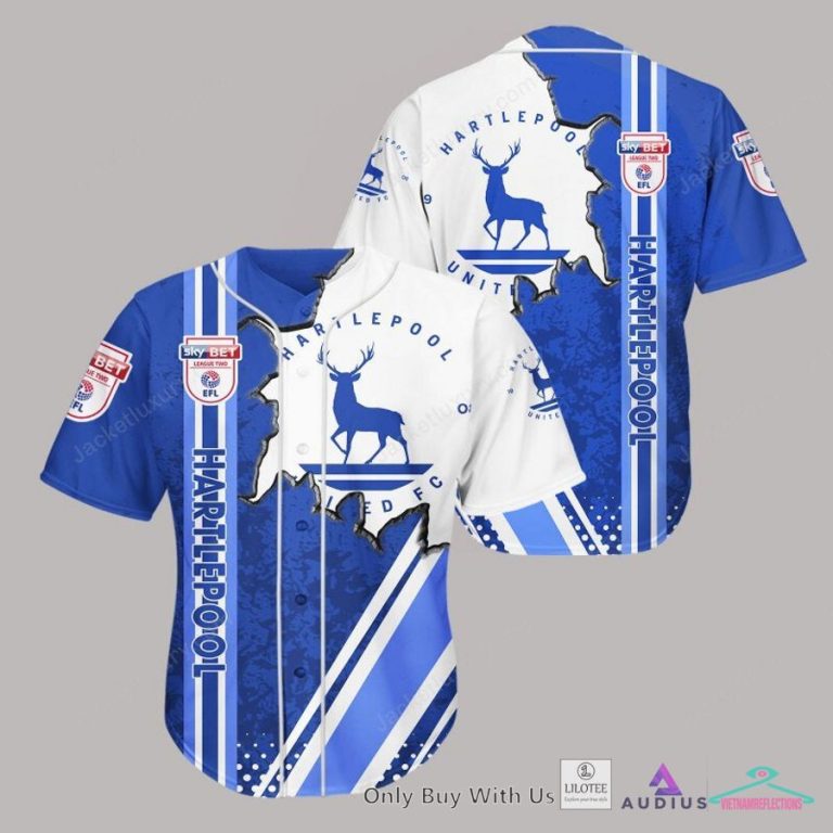 Hartlepool United Blue White Polo Shirt, Hoodie - This is awesome and unique