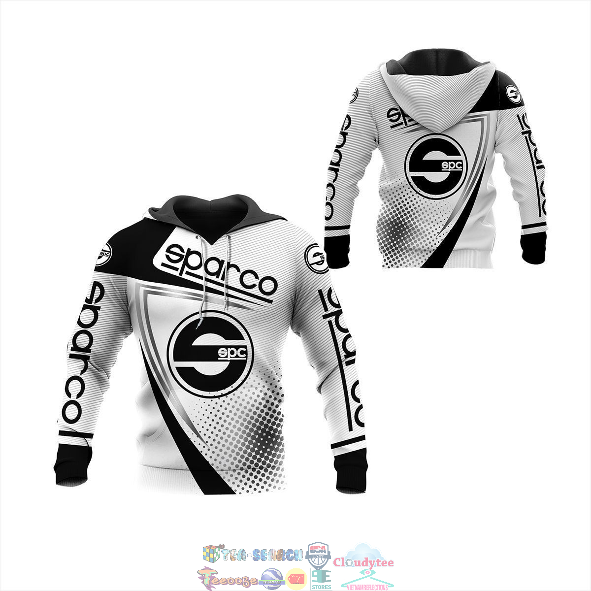 Sparco ver 58 3D hoodie and t-shirt