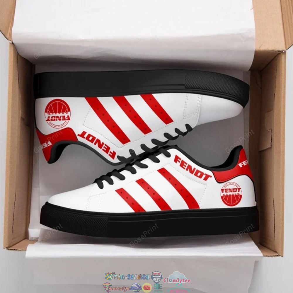 Fendt Red Stripes Stan Smith Low Top Shoes
