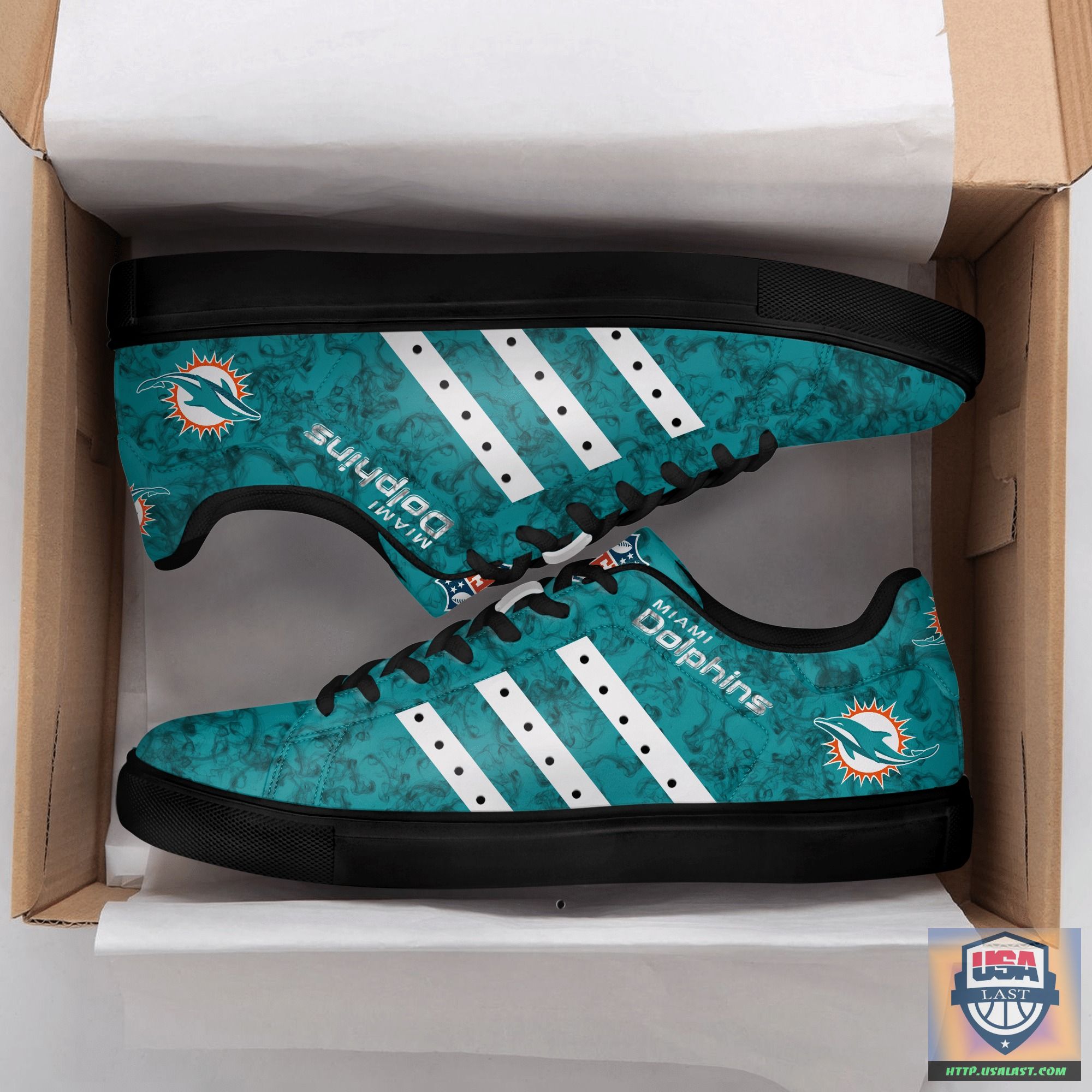 NFL Miami Dolphins Jaded Stan Smith Shoes