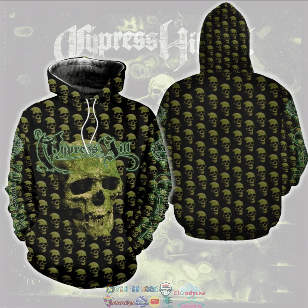 Cypress Hill ver 4 3D hoodie and t-shirt