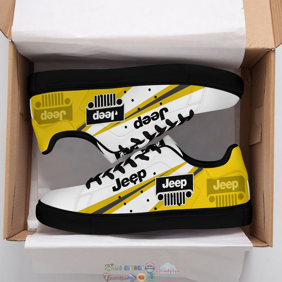 Jeep Yellow Stan Smith Low Top Shoes