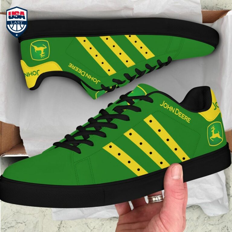 John Deere Yellow Stripes Stan Smith Low Top Shoes - Best picture ever