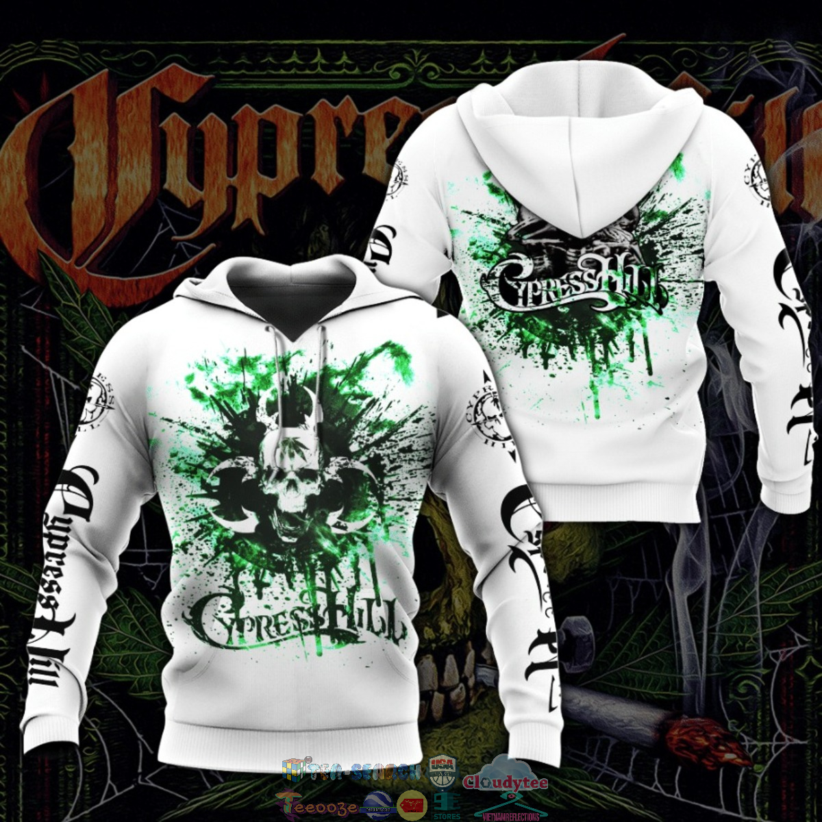 Cypress Hill ver 3 3D hoodie and t-shirt