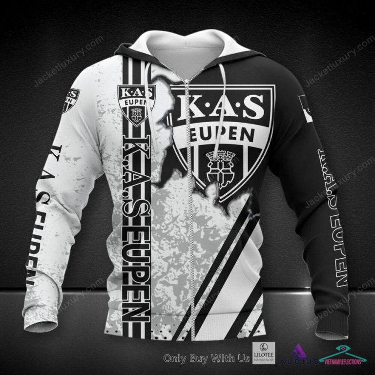 K.A.S. Eupen Black Grey Hoodie, Shirt - Unique and sober