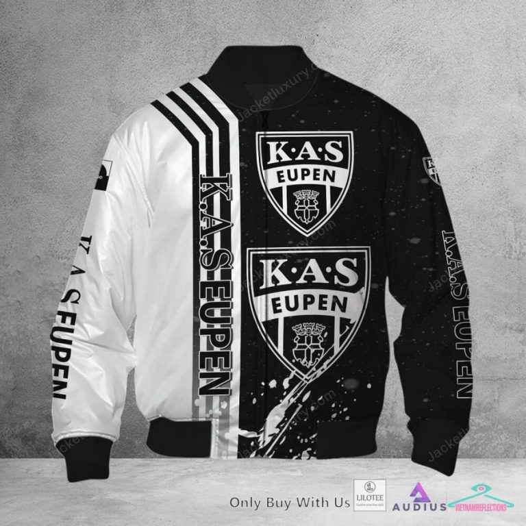 K.A.S. Eupen Black White Hoodie, Shirt - Coolosm