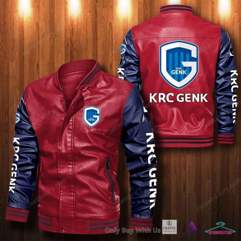 K.R.C. Genk Bomber Leather Jacket - Wow, cute pie