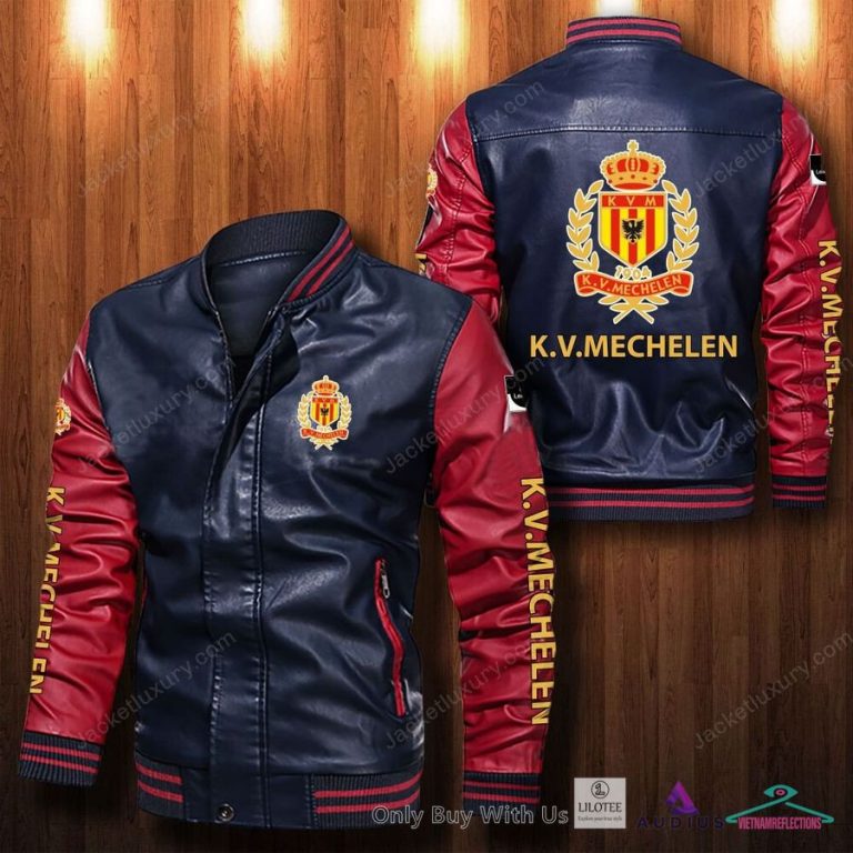 K.V. Mechelen Bomber Leather Jacket - Good click