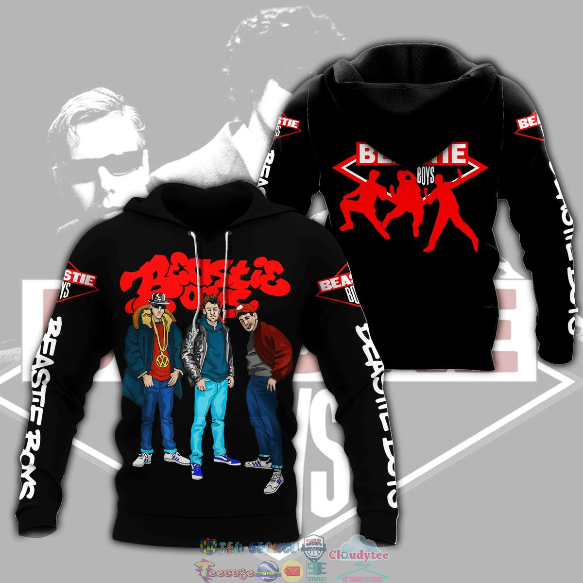 Beastie Boys Band ver 2 3D hoodie and t-shirt