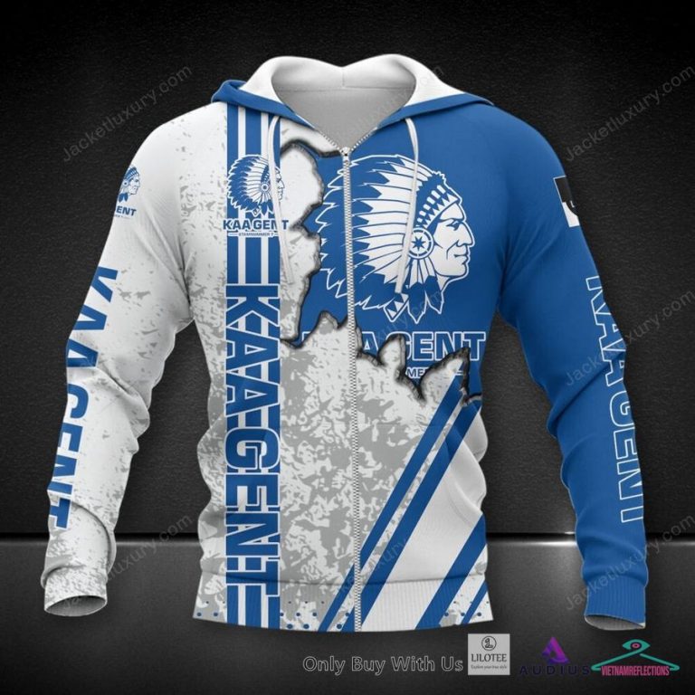 KAA Gent Blue and White Hoodie, Shirt - Handsome as usual