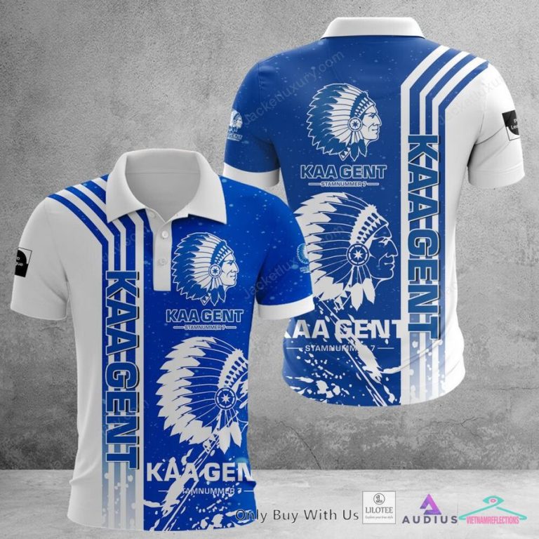 KAA Gent Blue White Hoodie, Shirt - Lovely smile