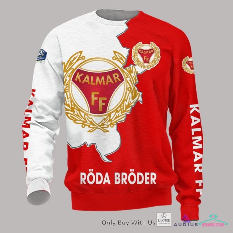 Kalmar FF Red and White Hoodie, Shirt - Sizzling